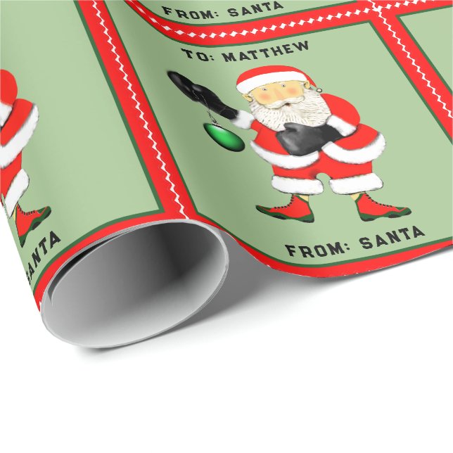 Funny Boxing Christmas Gift Wrapping Paper (Roll Corner)