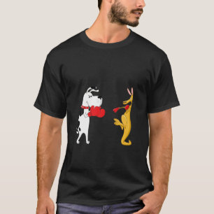Funny Boxing Dog And Kangaroo - Humour Sport T-Shirt