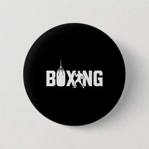 Funny Boxing Fighter Gym Gloves Kickboxing For Wom 6 Cm Round Badge