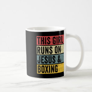 Funny Boxing Jesus Dogs And Boxing Kickboxing Figh Coffee Mug