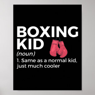 Funny Boxing Kid Definition  Poster
