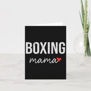 Funny Boxing Mum - Cute Boxing Mama Gift For Women Card