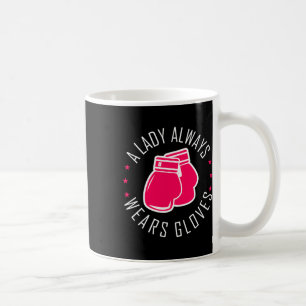 Funny Boxing Pink Gloves T Shirt Women Boxer Coffee Mug