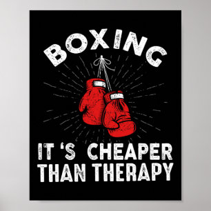 Funny Boxing Quote Gloves Boxer Poster