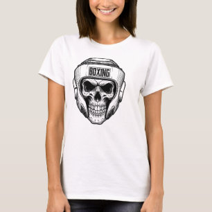 Funny Boxing Retro Vintage Boxer Skull For Boxing T-Shirt