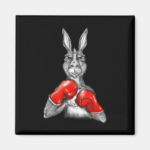 Funny Boxing Roger - Humour Sport Kangaroo Magnet
