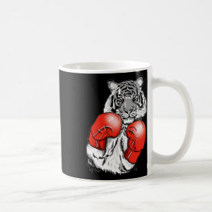 Funny Boxing Tiger With Red Gloves Kids Adults Coffee Mug