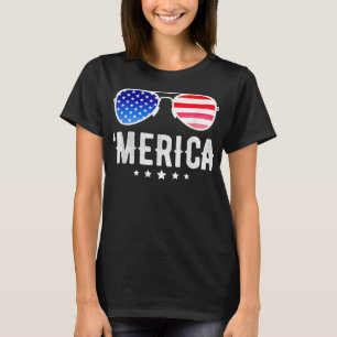 Funny Boy 4th July American Flag Boys Patriotic Fo T-Shirt