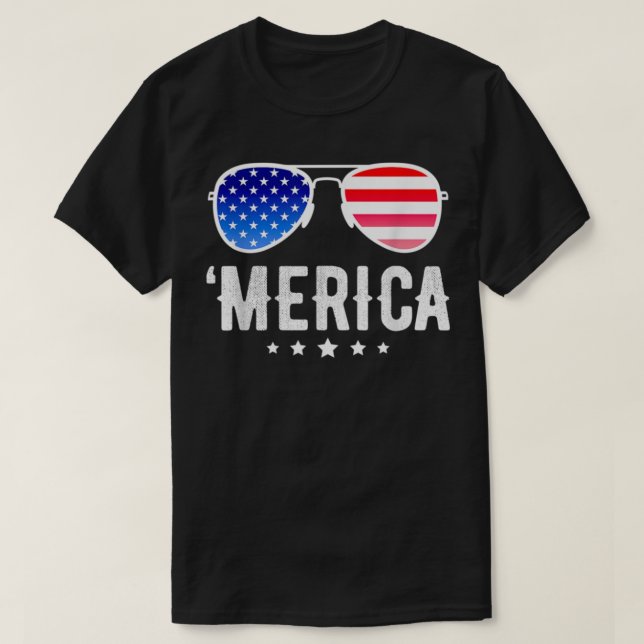 Funny Boy 4th July American Flag Boys Patriotic Fo T-Shirt (Design Front)