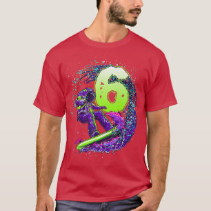 Funny Boy 6th Birthday Astronaut Outer Space Surfe T-Shirt