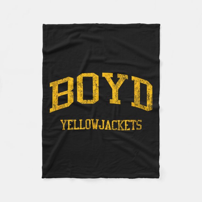 Funny Boyd High School Hs Boyd Fleece Blanket (Front)