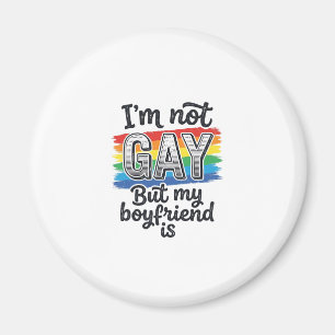 Funny Boyfriend Pride Vintage Engraving Shirt Desi Magnet