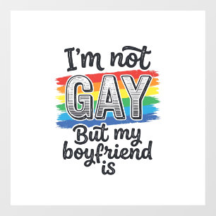 Funny Boyfriend Pride Vintage Engraving Shirt Desi Window Cling