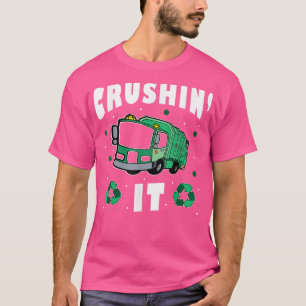 Funny boy's Crushing it - Garbage Truck T-Shirt