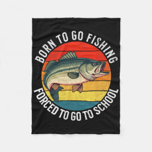 Funny Boys Fishing Fisherman Kids Boys Fleece Blanket