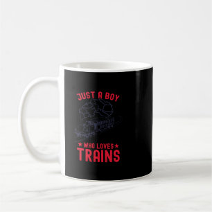 Funny Boys Just A Boy Who Loves Trains This Boy Lo Coffee Mug