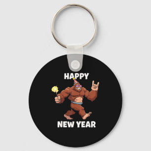 Funny Boys Nye Outfit, Mens Fireworks Bigfoot Happ Key Ring