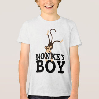 FUNNY BOYS T-SHIRTS, MONKEY BOY Tri-Blend SHIRT