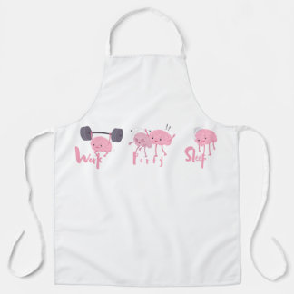 Funny brain apron