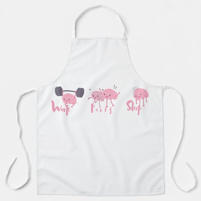 Funny brain  apron (Front)