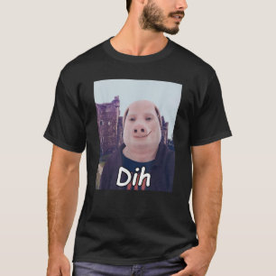 funny brainrot gen z humour cat meme dihh cat meme T-Shirt