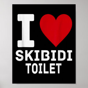 Funny Brainrot Skibidi Toilet Men Women Kid  Poster
