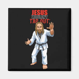 Funny Brazilian Jiu Jitsu Jesus BJJ Magnet