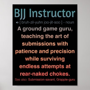 Funny Brazilian Jiu-Jitsu Poster