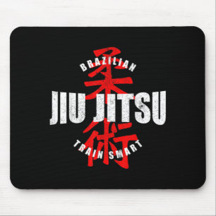 Funny Brazilian Jiu Jitsu Vintage Train Smart Mouse Mat