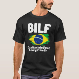 Funny Brazilian Wife Brazil Roots Brazilian Pride T-Shirt