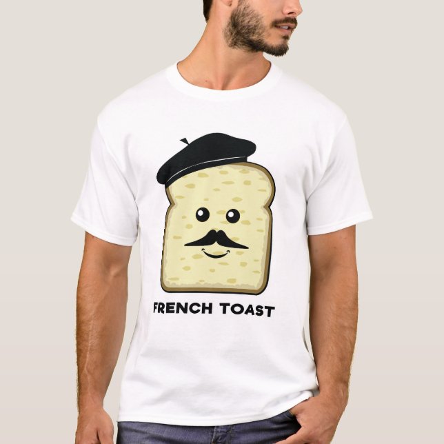 Funny Bread Character Design T-Shirt (Front)