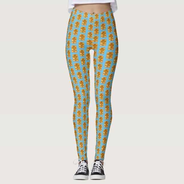 Funny. Bread is like the sun.  Leggings (Front)