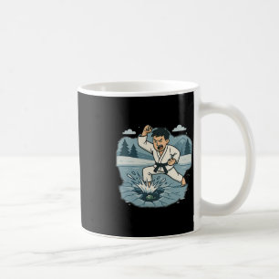 Funny Break The Ice Karate Chop Martial Arts Humou Coffee Mug