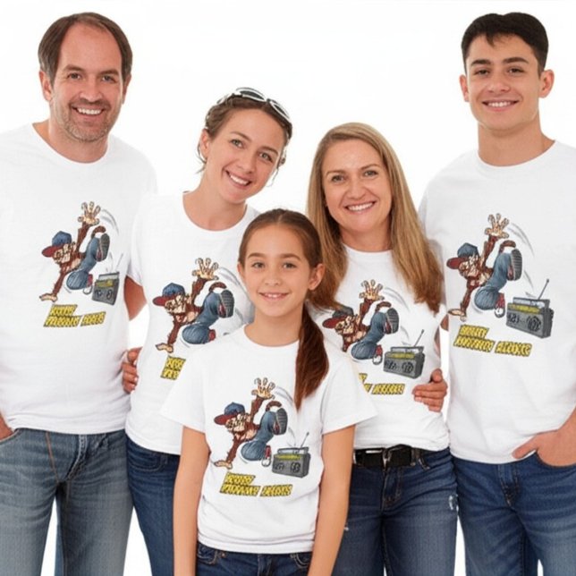 Funny Breakdance Monkey Hip-Hop Dance  T-Shirt (Creator Uploaded)