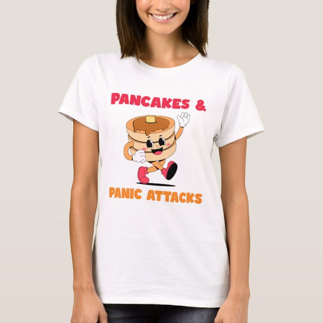 Funny Breakfast Anxiety Humour Quote For Friends T-Shirt (Front)