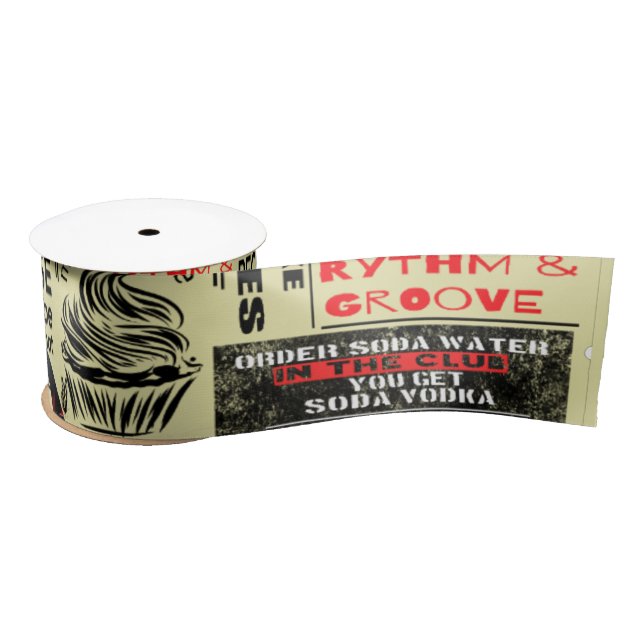 Funny Breaking News  Satin Ribbon (Spool)