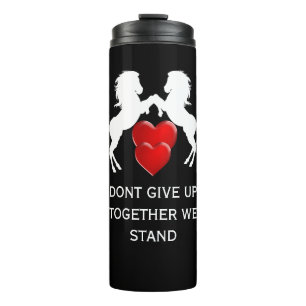 funny Breast Cancer Awareness Dont Give Up  Thermal Tumbler