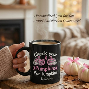 Funny Breast Cancer Awareness Halloween Coffee Mug