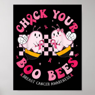 Funny Breast Cancer Awareness Halloween Shirts Wom Poster