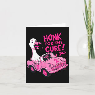 Funny Breast Cancer Awareness Honk For The Cure Pi Card