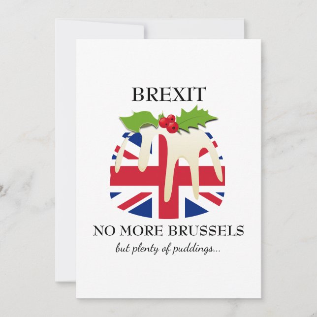 Funny | BREXIT | Christmas Holiday Card (Front)
