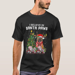 Funny Briard Dog Christmas Tree Christmas Pajama T-Shirt