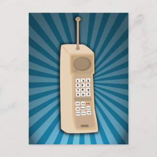 Funny Brick Cell Phone Postcard