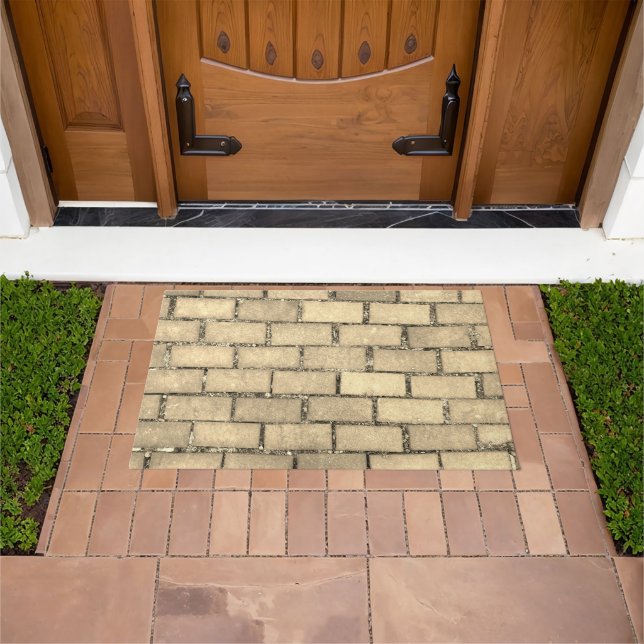 Funny Brick floor texture pattern photo modern Doormat (Outdoor)