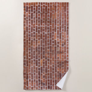 Funny Brick Wall Beach Towel