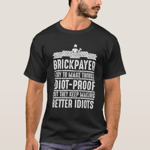 Funny Bricklayer Design Men Dad Brick Mason Masonr T-Shirt