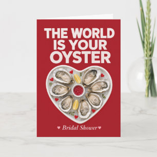 Funny Bridal Shower Oyster Coastal Oyster Pun Card