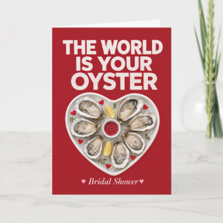 Funny Bridal Shower Oyster Coastal Oyster Pun  Card