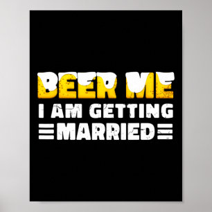 Funny Bride And Groom Bachelor Party  Poster