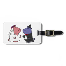 Funny Bride and Groom Wedding Cartoon